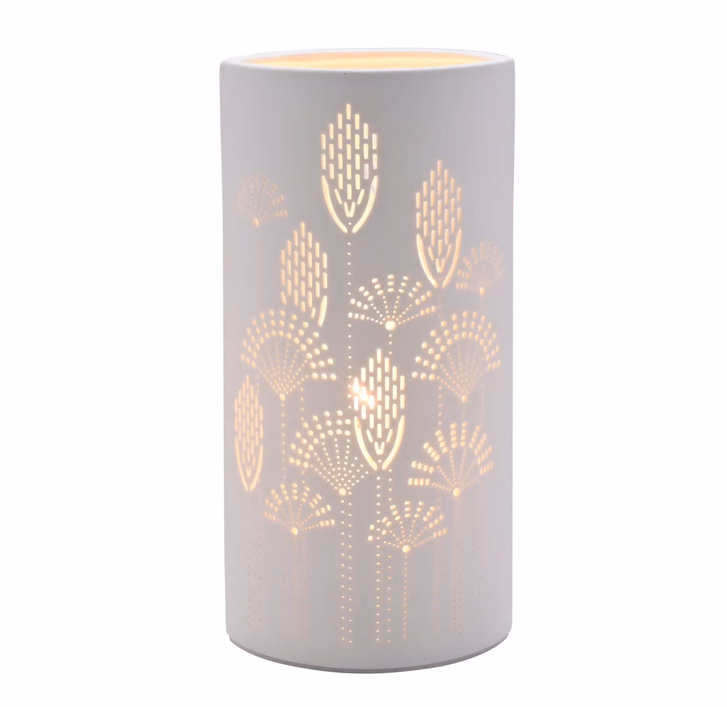 Widdop and Co Hestia White Ceramic Oval Tall Table Lamp – 2