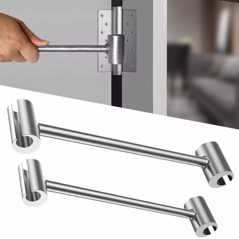 FLAVORA 2-Piece Steel Door Hinge Gap Adjusting Wrench Set in Metallic Silver, W: 520 mm – 2