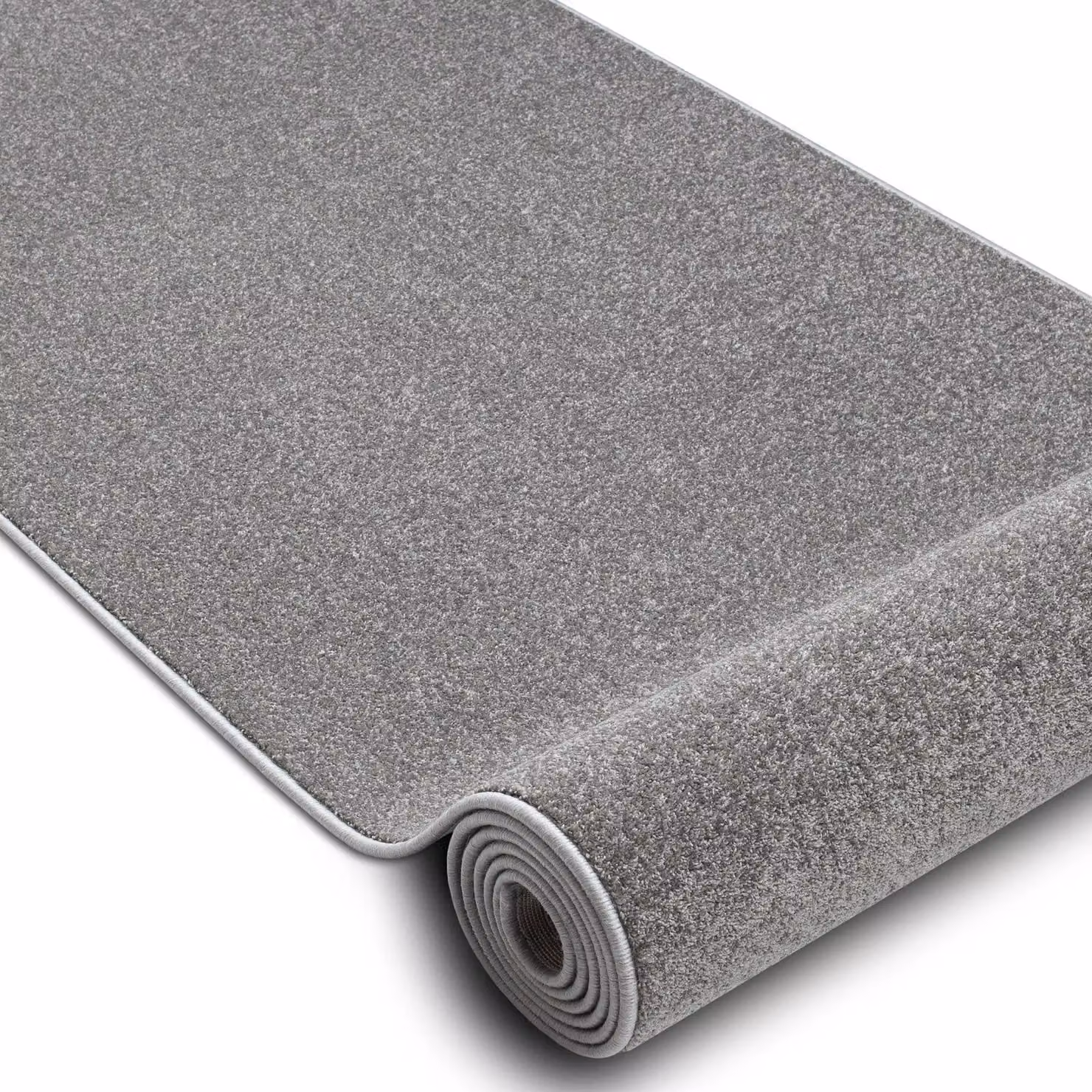 RugsX Karmel Plain Grey Rectangular Runner, W: 120 cm, L: 280 cm – 2