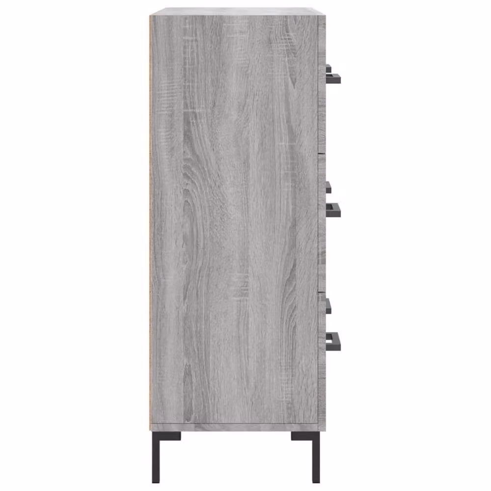 Berkfield Home Grey Sonoma Sideboard in Engineered Wood, W/D/H: 69.5 x 34 x 90 cm – 2