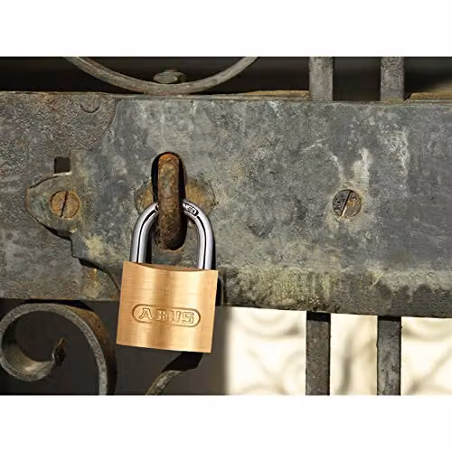 ABUS Brass Padlock in Gold with 5251 Keyed Alike W/D/H: 38 x 24 x 12 mm – 2
