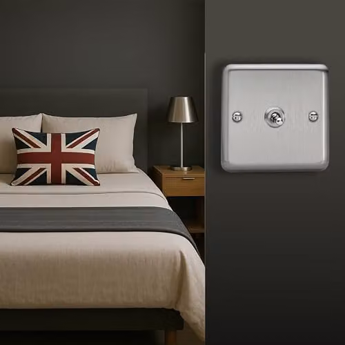 Varilight Classic Surface Mount Toggle Switch in Grey and Chrome – 2