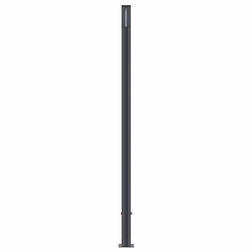 Berkfield Home Durable WPC and Aluminium Fence Panel, Grey, W: 173 cm, H: 186 cm – 3