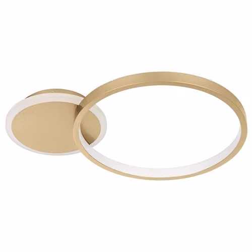Eglo Gafares LED Ceiling Spot in Gold/Brass or White, Dimmable with Remote Control and Timer – 1