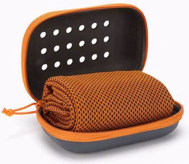 Quipulse Quick Dry Sweat Wicking Cooling Sport Towel in Orange – 1