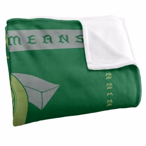 Warner Bros. Harry Potter Slytherin By Any Means Super Soft Fleece Throw Blanket, Green, W: 127.0 cm x H: 152.4 cm – 2