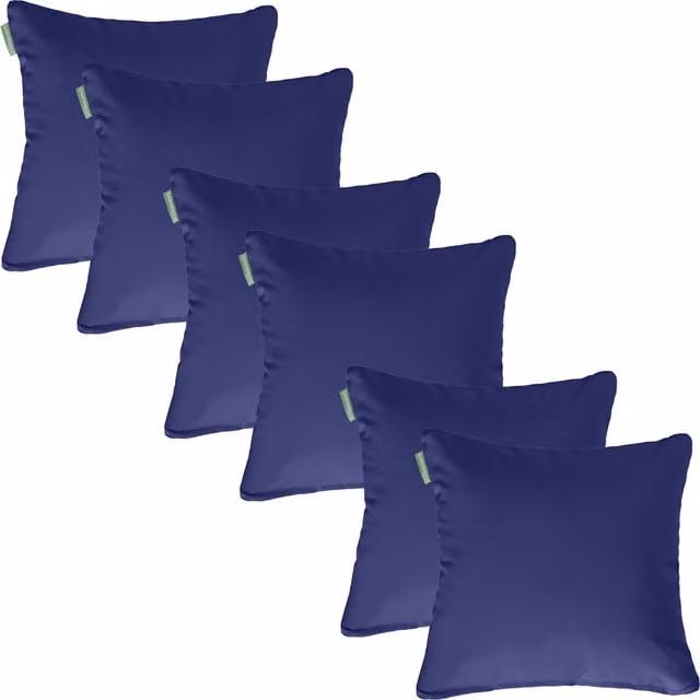 Gardenista Blue Square Outdoor Garden Scatter Cushion Set of 6