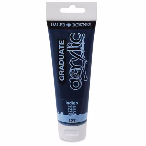 Daler-Rowney Graduate Acrylic Paint, Indigo Blue, 120 ml