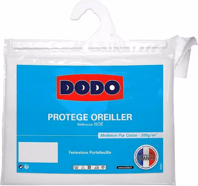DODO Absorbent Cotton Pillow Protector in White, W/D/H: 60 x 60 x 60 cm