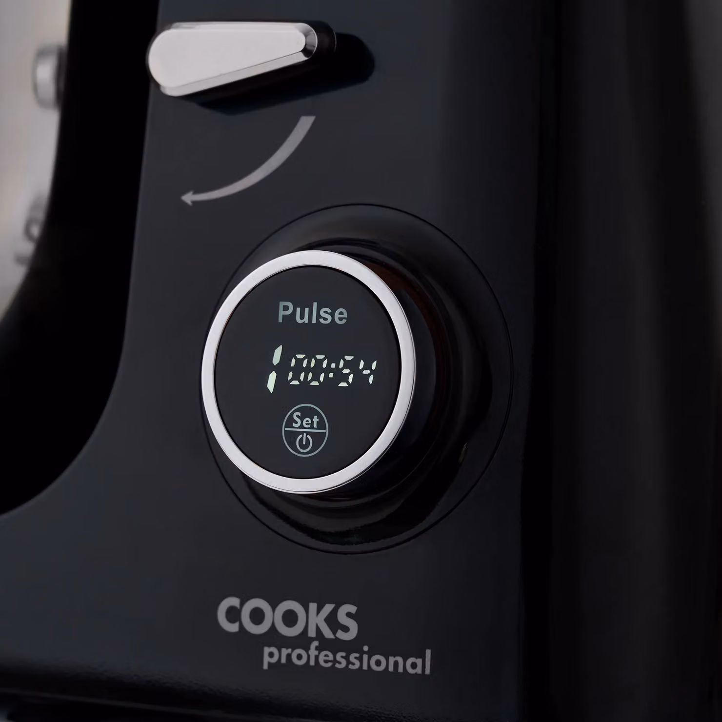Cooks Professional Multi-Function 1800W Digital Stand Mixer with 8L Stainless Steel Bowl and Accessory Kit in Black – 2