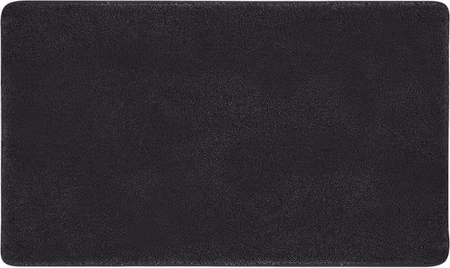 VOGREX Non-Slip Washable Entrance Door Mat in Black, W/D: 80 x 50 cm