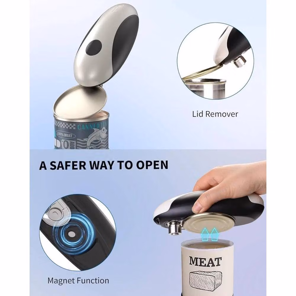FLAVORA Automatic Electric Can and Jar Opener in White – 5