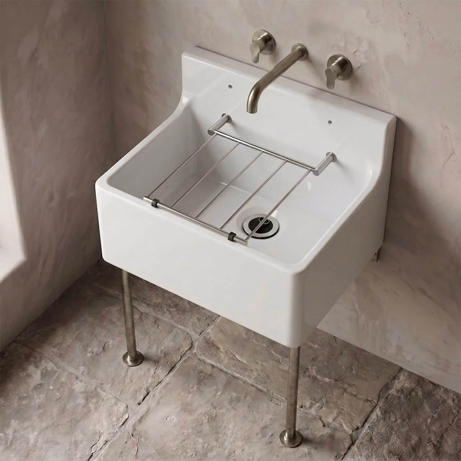 Balterley Traditional White Fireclay Ceramic Kitchen Sink with Waste – 2