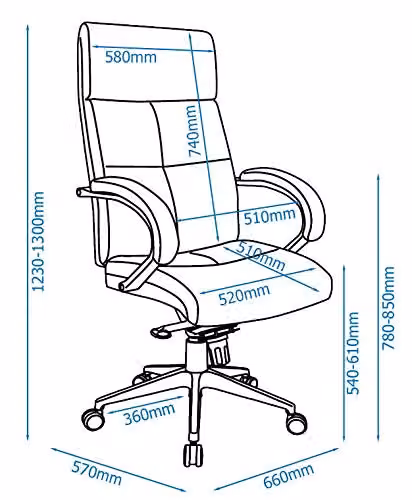 Alphason Bedford Grey Fabric Task Chair with Armrests – 2