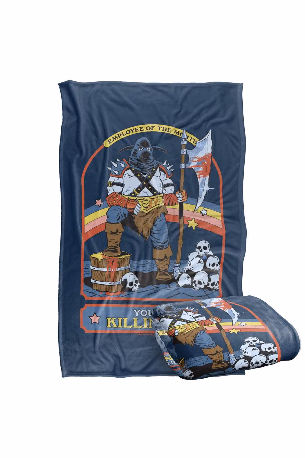 Steven Rhodes You're Killing It Super Soft Fleece Throw Blanket, Multicolour, W/D/H: 91 x 147 cm – 2