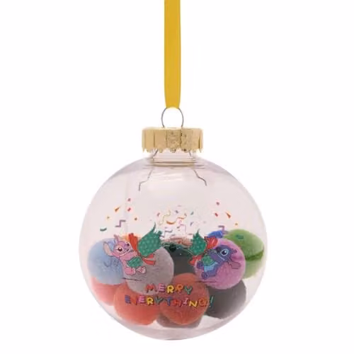 Widdop and Co Disney Stitch Christmas Tree Hanging Baubles Set of 7, Multicolour, Diameter: 8 cm
