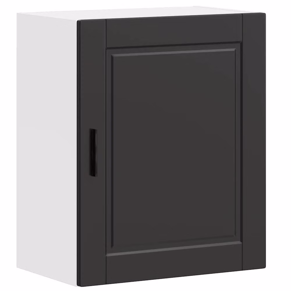 Berkfield Home Porto Black Wall Mounted Kitchen Cabinet in Matt Engineered Wood W/D/H: 60.0 x 25.0 x 31.0 cm – 2
