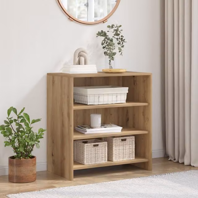 Berkfield Home Artisan Oak Sideboard in Brown, W/D/H: 70 x 41 x 75 cm