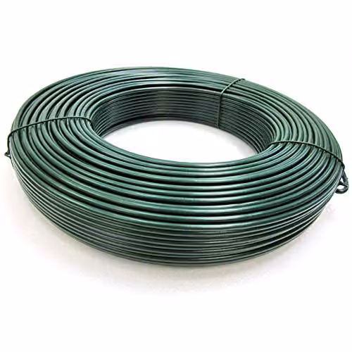 Actiaspet Green PVC Coated Galvanised Steel Round Tension Wire for Garden Fencing – 4