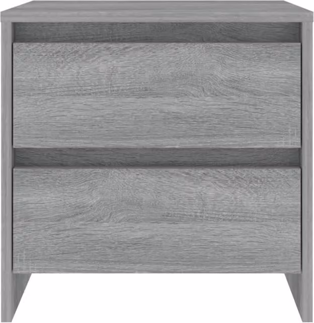 Berkfield Home Elegant Bedside Cabinet in Grey Sonoma, W: 45 cm, D: 34.5 cm, H: 44.5 cm – 1