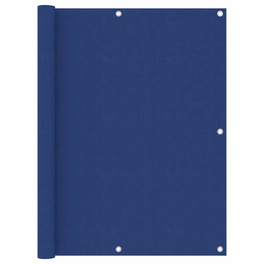 Berkfield Home Modern Blue Balcony Screen Cover in Oxford Polyester Fabric, W: 120 cm, L: 600 cm – 2