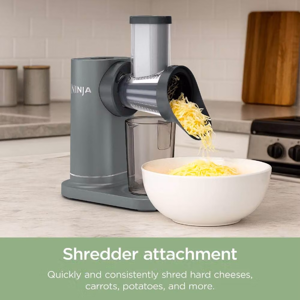 Ninja 3-in-1 Cold Press Slow Juicer with Slice and Shred Blades in Black or Grey JC152UK – 5