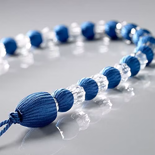 Alan Symonds Earle Luxury Living Beaded Curtain Tieback Pair in Blue – 2