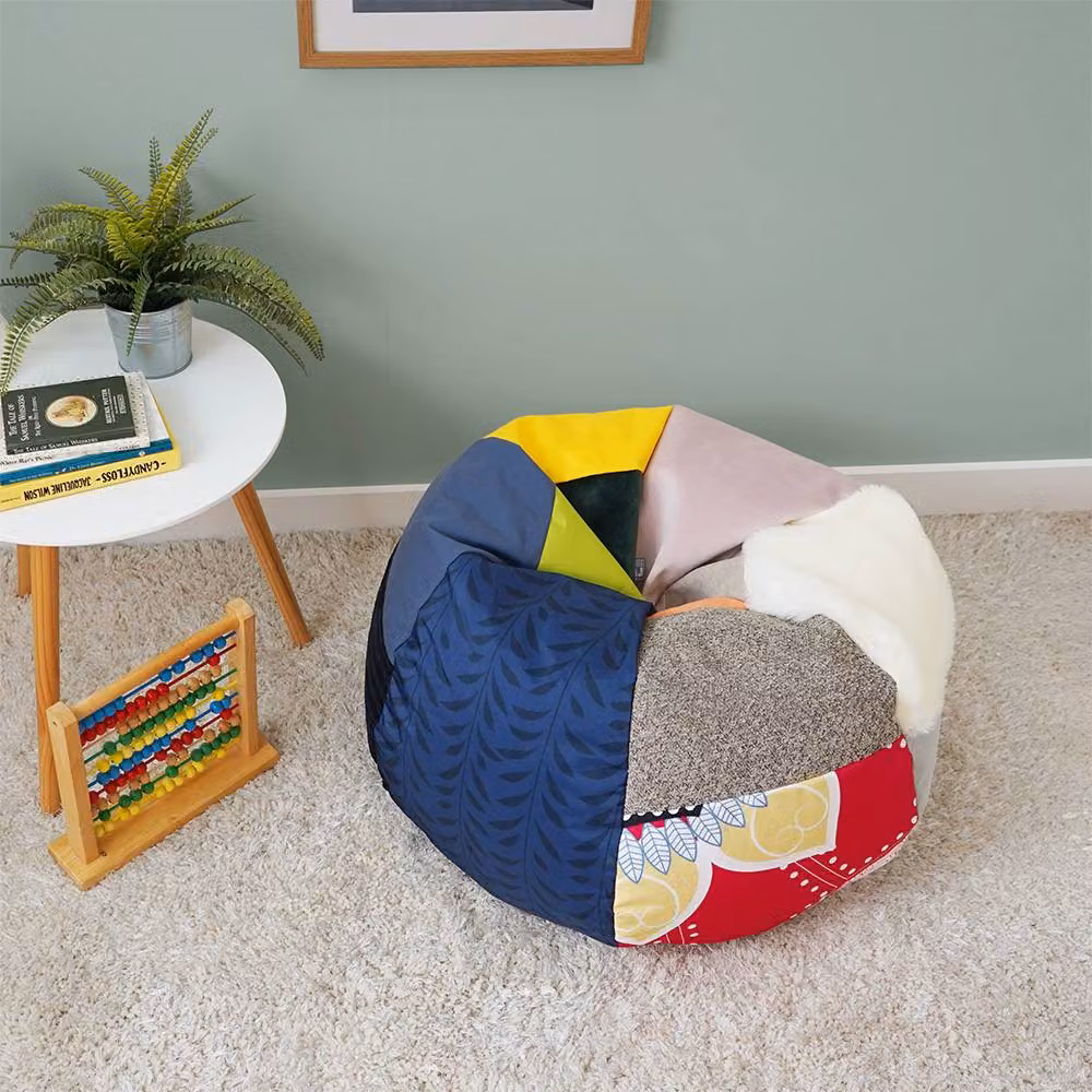 rucomfy Kids Classic Bean Bag Sensory Chair for Relaxation and Playtime, Multicolour, W/D/H: 60 x 65 x 42 cm – 1
