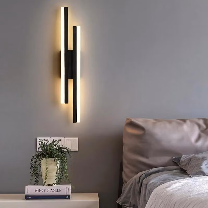 COMELY Modern Black LED Indoor Wall Lights with Up and Down Lighting and Dimmable CCT Settings – 2