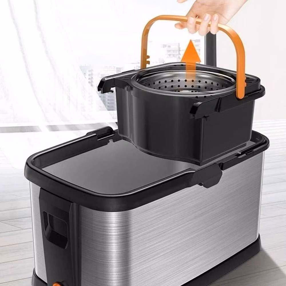 SPETLEK Mop and Bucket Set in Silver – 5