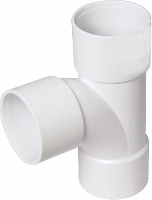 FloPlast 40mm White Plastic Solvent Weld Waste Tee with 90 Degree Branch
