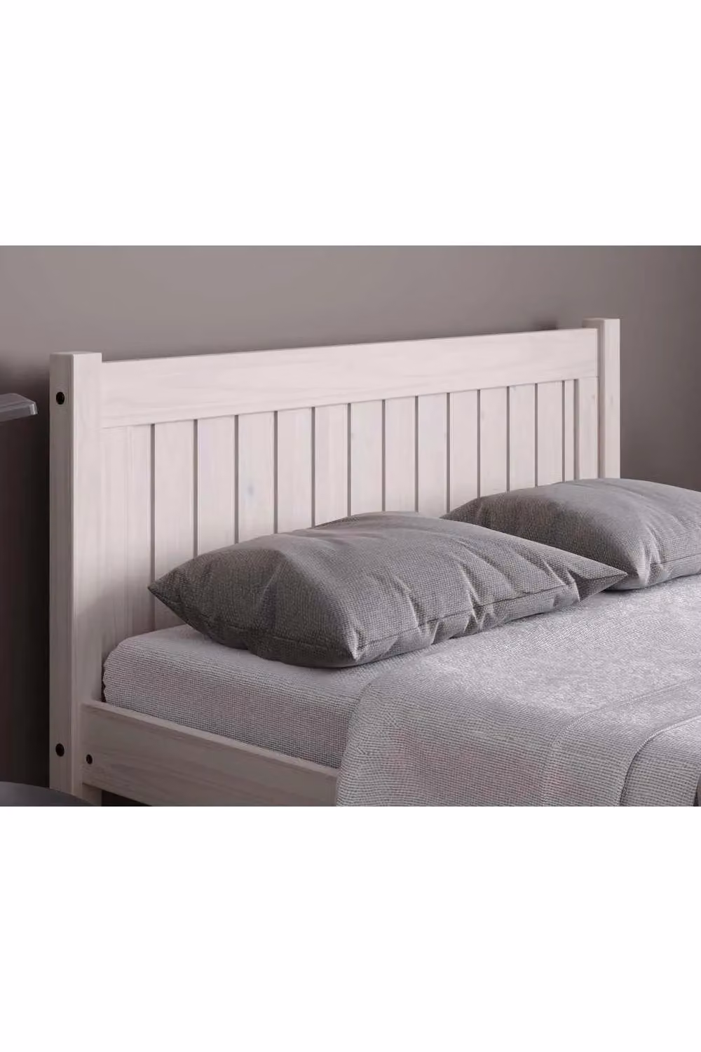 Birlea Trent Small Double Bed in White Waxed Pine – 2
