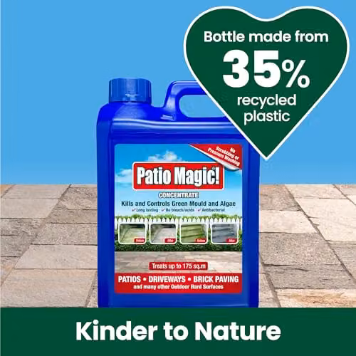 Evergreen Garden Care Ltd Patio Magic! 16491 Concentrate for Patios, Paths and Driveways, Kills Algae and Lichens, 2.5 l – 3