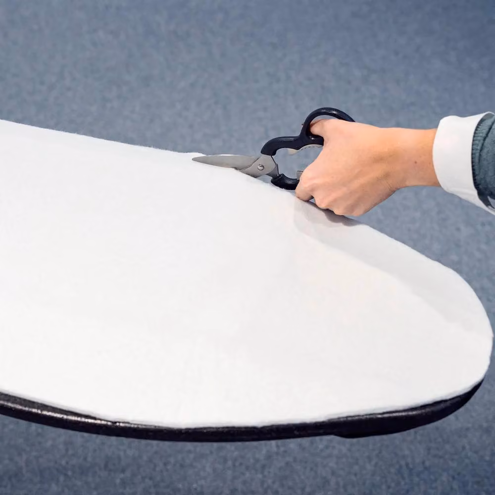 Simpa White Polyester Ironing Board Padding, 3mm Thick, Cut to Size – 3