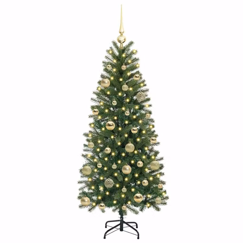 Berkfield Home Artificial Green Christmas Tree with 150 LEDs, Height: 150 cm – 3