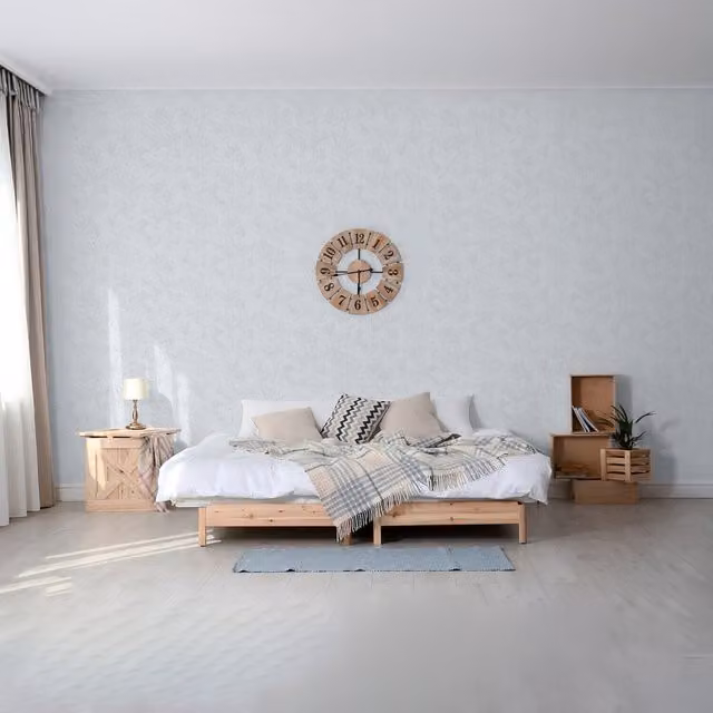 SK Filson Tempus Leaves Wallpaper in Grey
