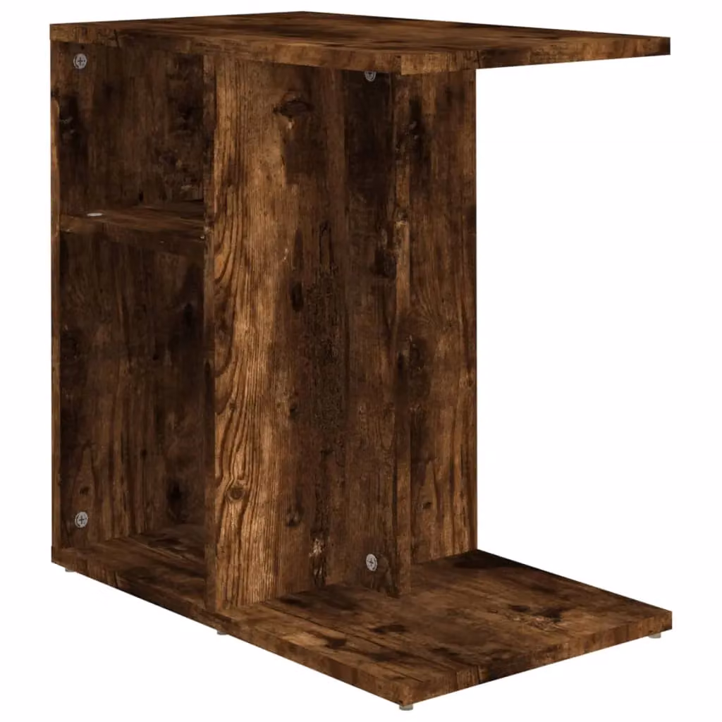 Berkfield Home Smoked Oak Side Table in Brown, W/D/H: 50 x 30 x 50 cm – 2