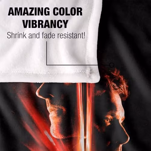 LOGOVISION Supernatural Sam Dean Castiel Red Portal Silky Touch Super Soft Fleece Throw Blanket, W/D/H: 91 x 147 cm, Red and Multicolour – 3