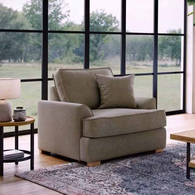 The Great Sofa Company Ophelia Grey Chenille Fabric Armchair
