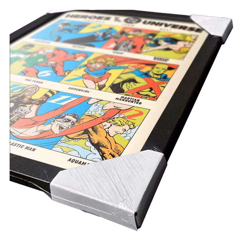 DC Comics Heroes Of The Universe Multicolour Framed Paper Poster – 3