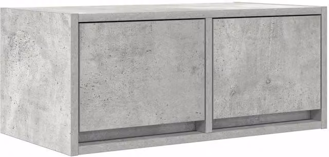 Berkfield Home TV Cabinet in Concrete Grey, W/D/H: 60 x 31 x 25.5 cm – 1