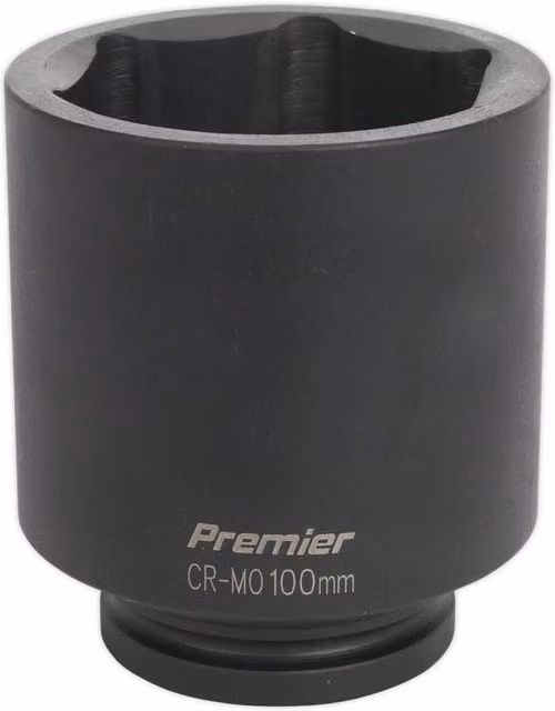 Loops 100mm Forged Deep Impact Socket, 1 Inch Sq Drive, Black Chrome Molybdenum Wrench Socket – 1
