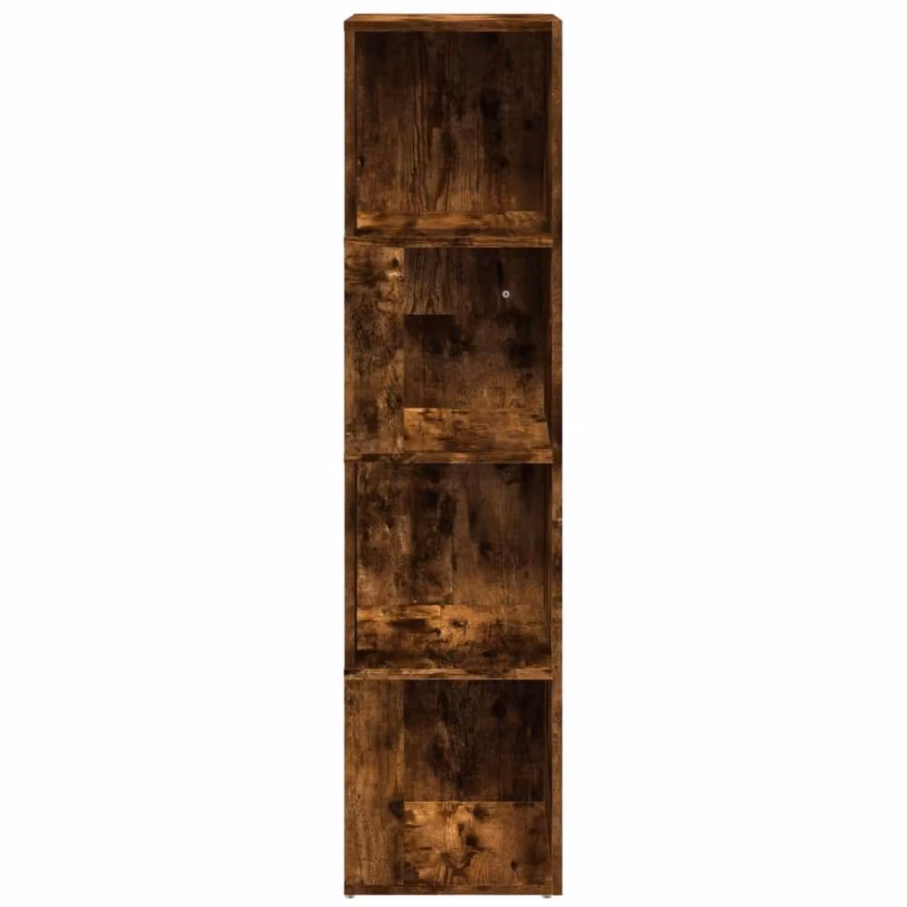 Berkfield Home Classic Corner Cabinet in Smoked Oak Brown, W/D/H: 33 x 33 x 132 cm – 3
