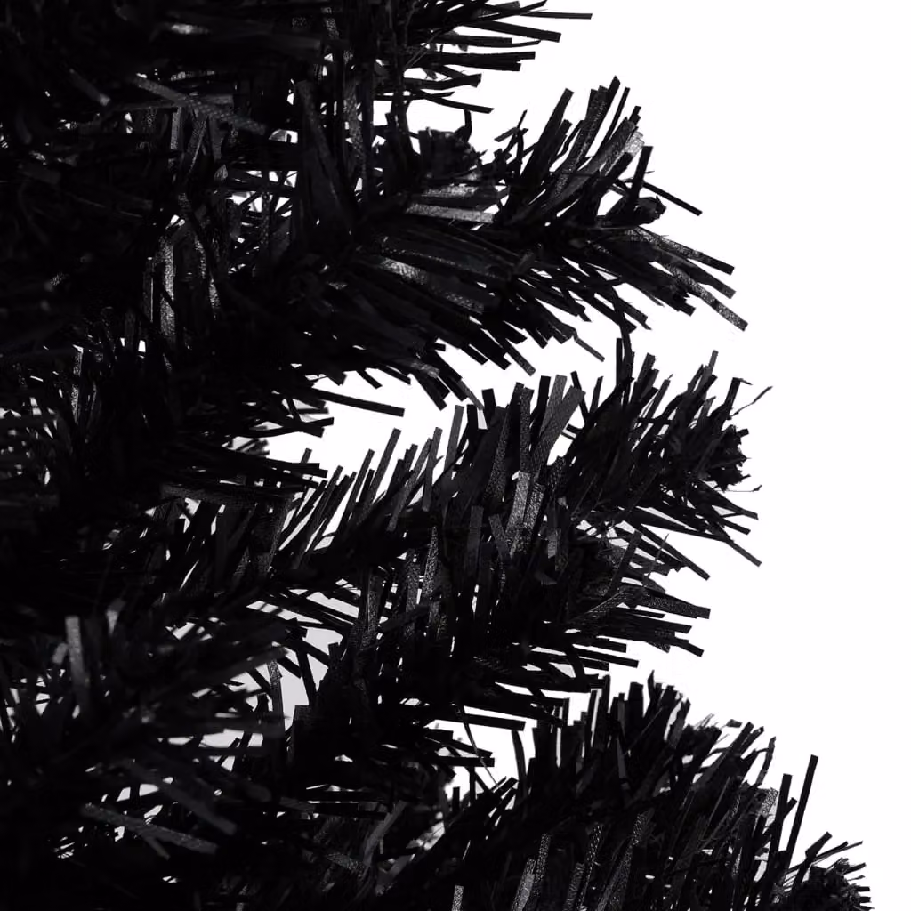 Berkfield Home Artificial Pre-lit Christmas Tree with Ball Set, Black, Height: 150 cm – 4
