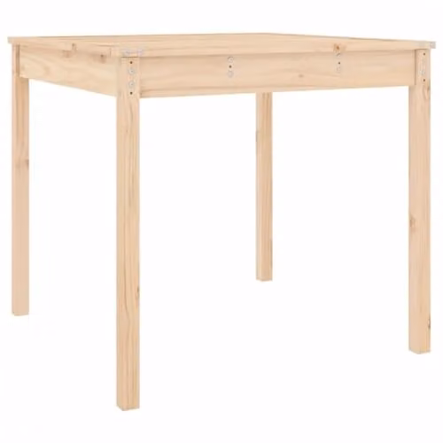 vidaXL Garden Table in Brown Solid Pine Wood, W/D/H: 82.5 x 82.5 x 76 cm – 1