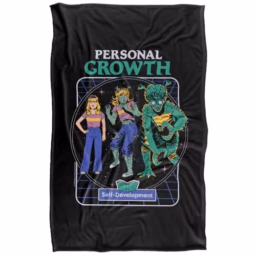 Steven Rhodes Personal Growth Silky Touch Super Soft Fleece Throw Blanket, Multicolour, W/D/H: 91 x 91 x 147 cm – 5
