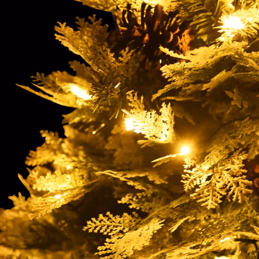 Berkfield Home Pre-lit Green Christmas Tree with Pine Cones, Height: 150 cm – 3