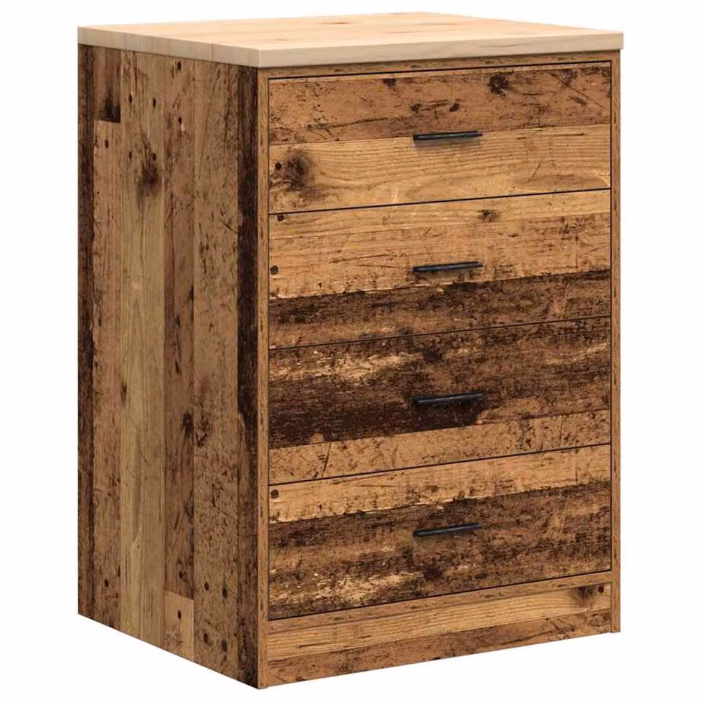 Berkfield Home Durable Garage Storage Cabinet in Brown Solid Pine Wood, W/D/H: 60 x 51 x 85 cm – 2
