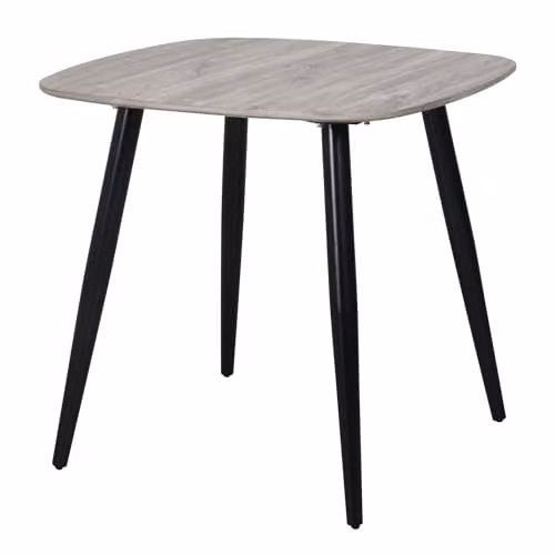 Core Products Aspen Square Grey Oak Dining Table, W/D/H: 80 x 80 x 75 cm