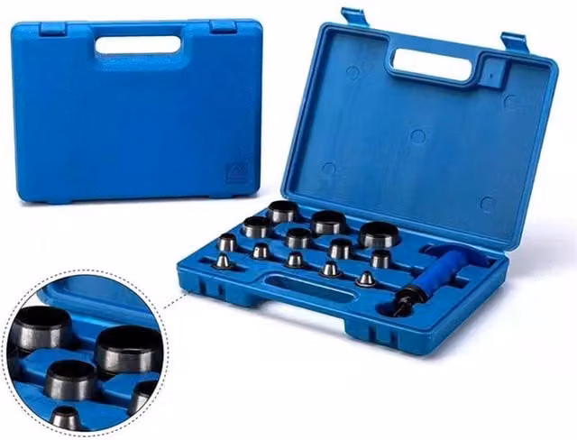 SPETLEK Steel Hollow Punch Set 5-35mm in Blue and Multicolour